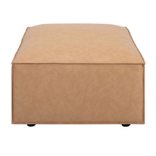 Russo Faux Leather Ottoman